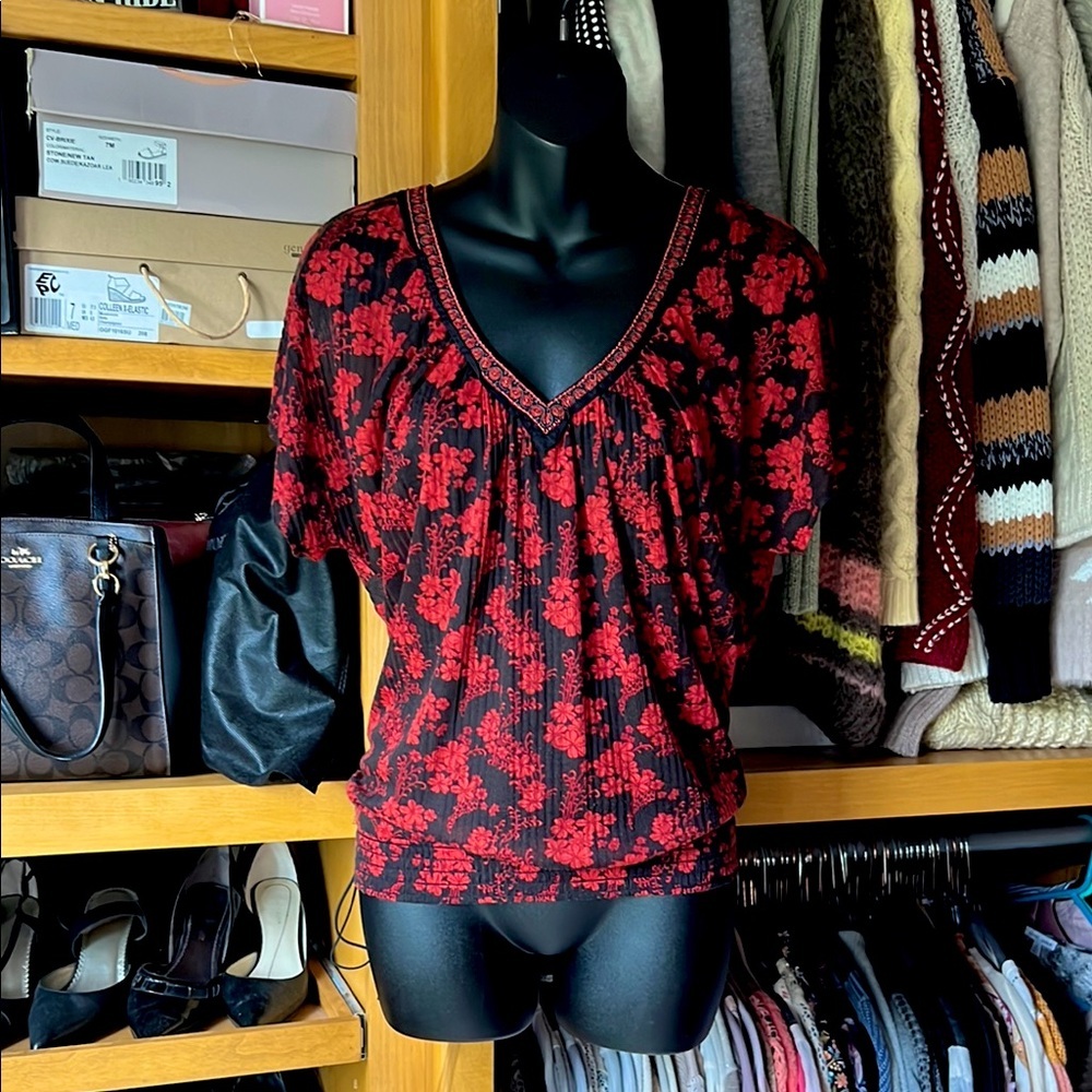 AMERICAN RAG double V neck top